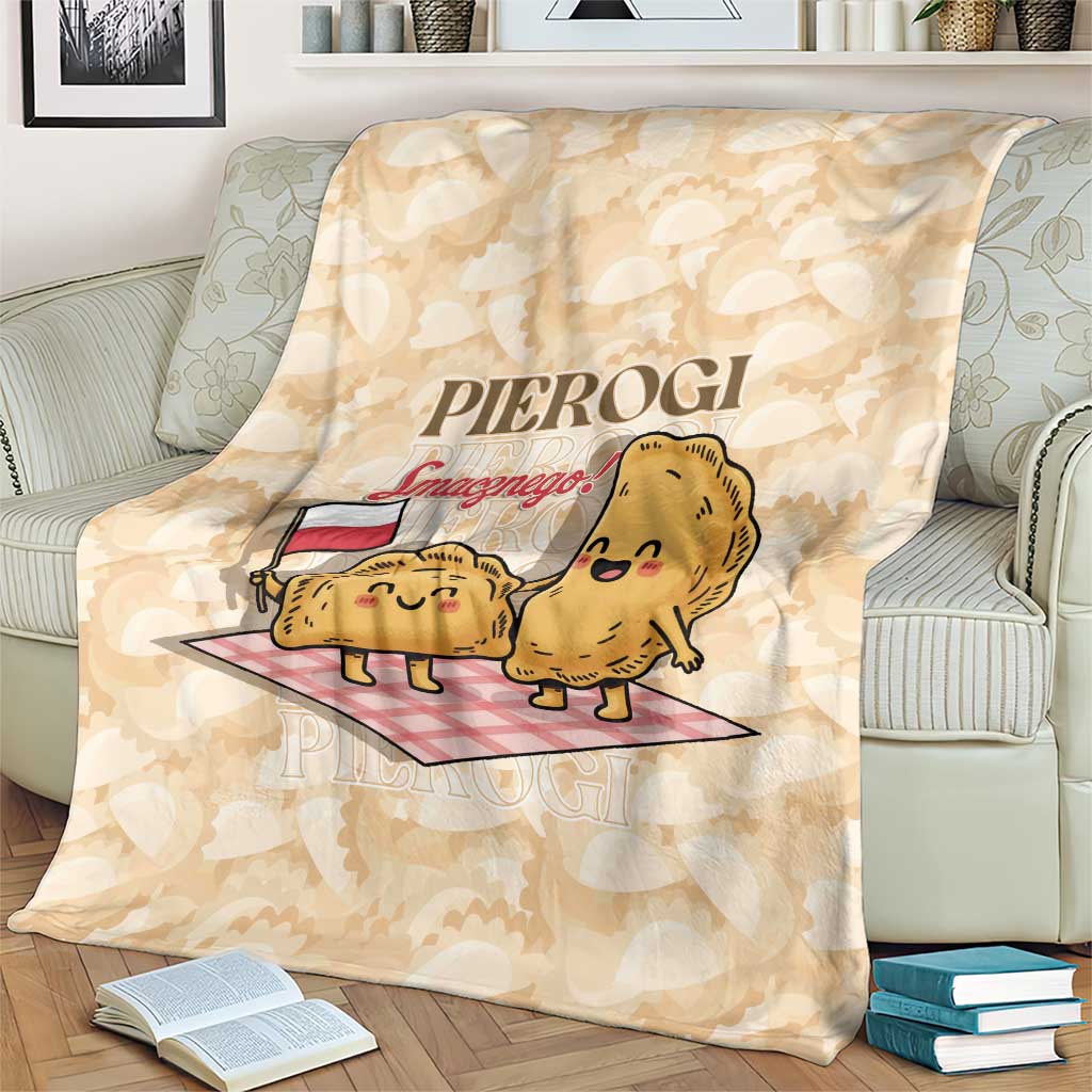 Poland Pierogi Blanket Cute Polish Dumplings Smacznego