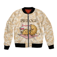 Poland Pierogi Bomber Jacket Cute Polish Dumplings Smacznego