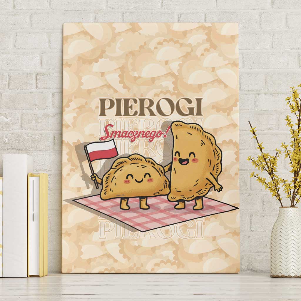 Poland Pierogi Canvas Wall Art Cute Polish Dumplings Smacznego