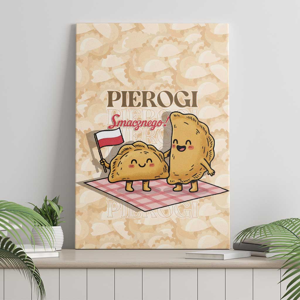Poland Pierogi Canvas Wall Art Cute Polish Dumplings Smacznego
