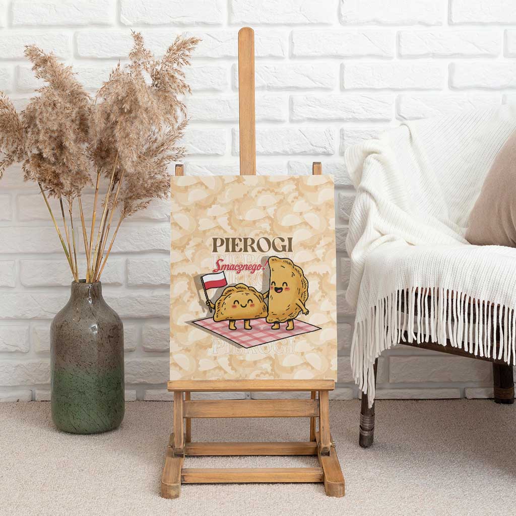 Poland Pierogi Canvas Wall Art Cute Polish Dumplings Smacznego