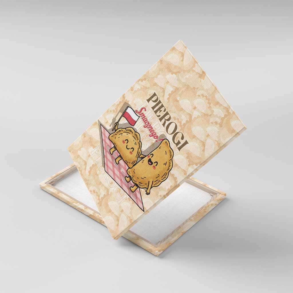 Poland Pierogi Canvas Wall Art Cute Polish Dumplings Smacznego