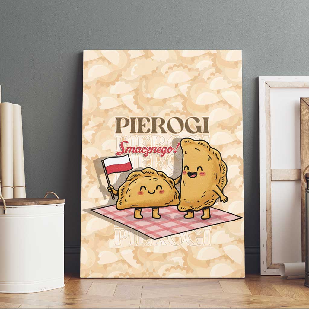 Poland Pierogi Canvas Wall Art Cute Polish Dumplings Smacznego