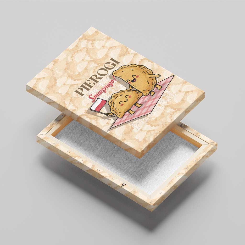 Poland Pierogi Canvas Wall Art Cute Polish Dumplings Smacznego