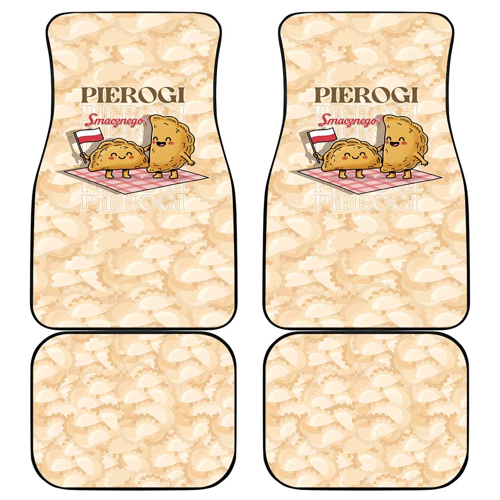 Poland Pierogi Car Mats Cute Polish Dumplings Smacznego