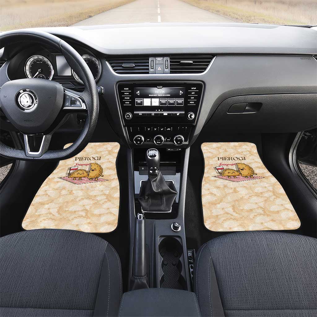 Poland Pierogi Car Mats Cute Polish Dumplings Smacznego