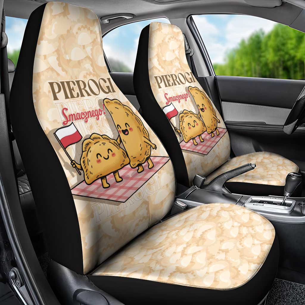 Poland Pierogi Car Seat Cover Cute Polish Dumplings Smacznego