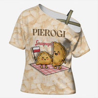 Poland Pierogi Cross Shoulder Shirt Cute Polish Dumplings Smacznego