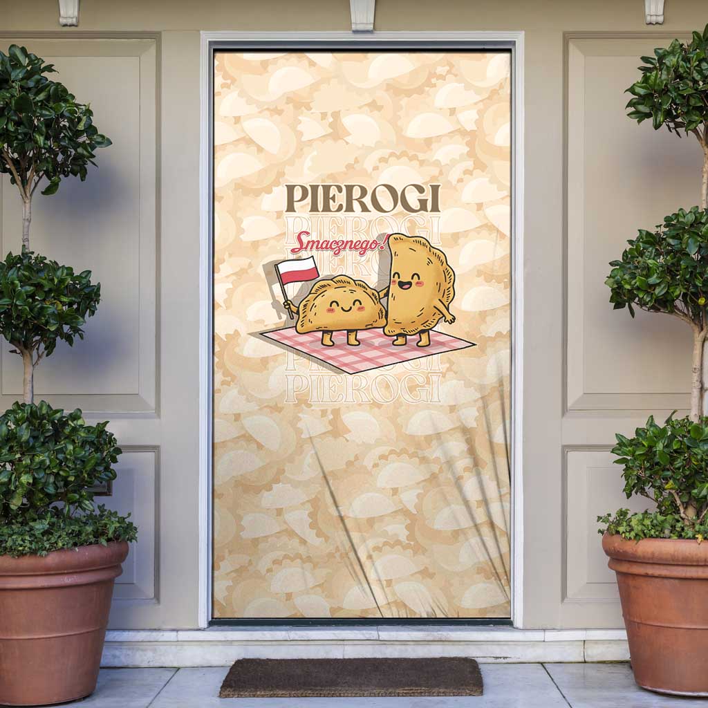 Poland Pierogi Door Cover Cute Polish Dumplings Smacznego