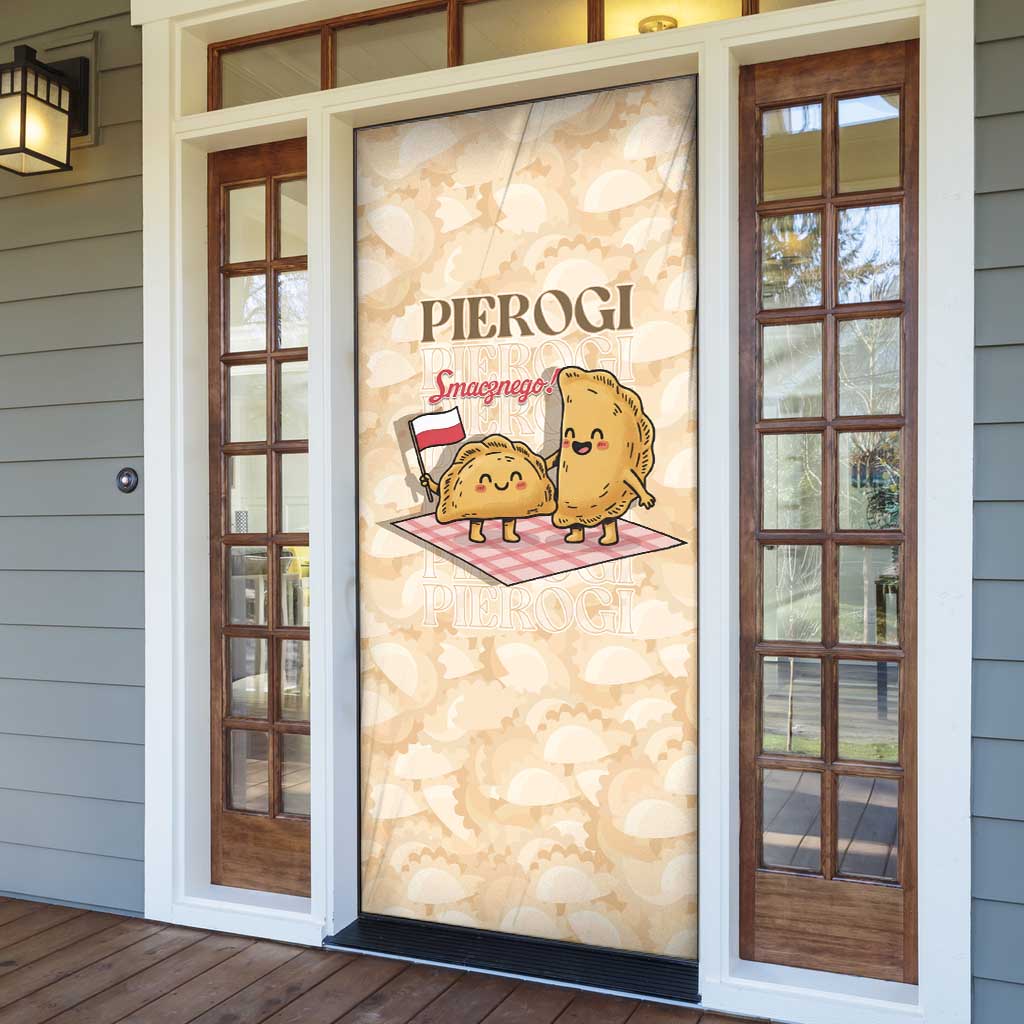 Poland Pierogi Door Cover Cute Polish Dumplings Smacznego