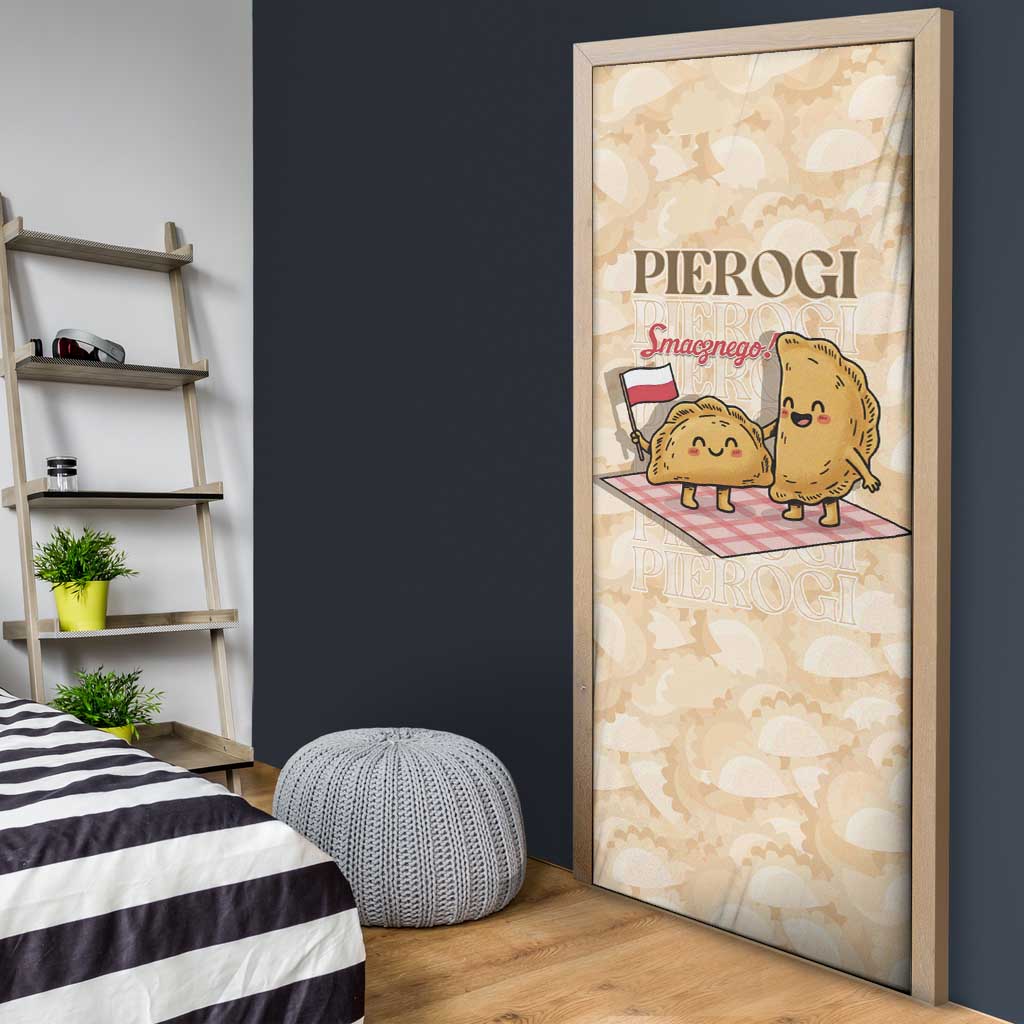 Poland Pierogi Door Cover Cute Polish Dumplings Smacznego