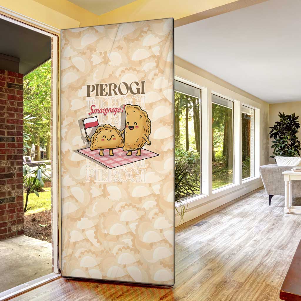 Poland Pierogi Door Cover Cute Polish Dumplings Smacznego