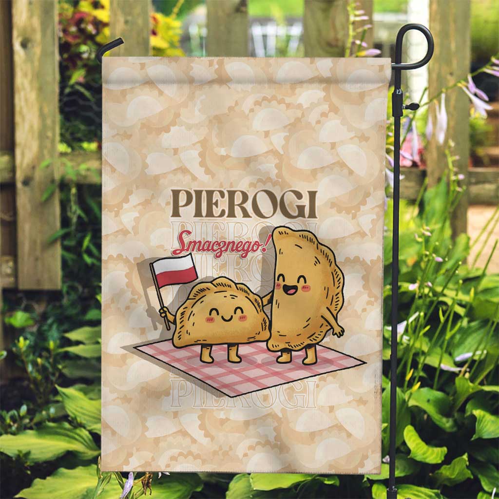 Poland Pierogi Garden Flag Cute Polish Dumplings Smacznego