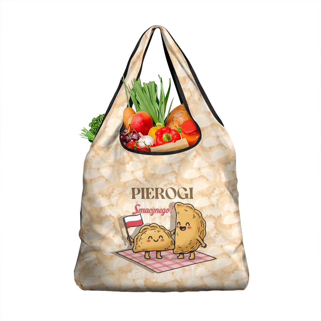 Poland Pierogi Grocery Bag Cute Polish Dumplings Smacznego