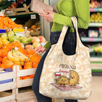 Poland Pierogi Grocery Bag Cute Polish Dumplings Smacznego