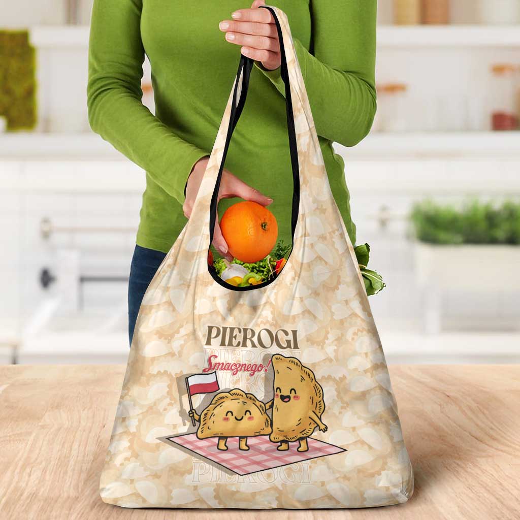 Poland Pierogi Grocery Bag Cute Polish Dumplings Smacznego