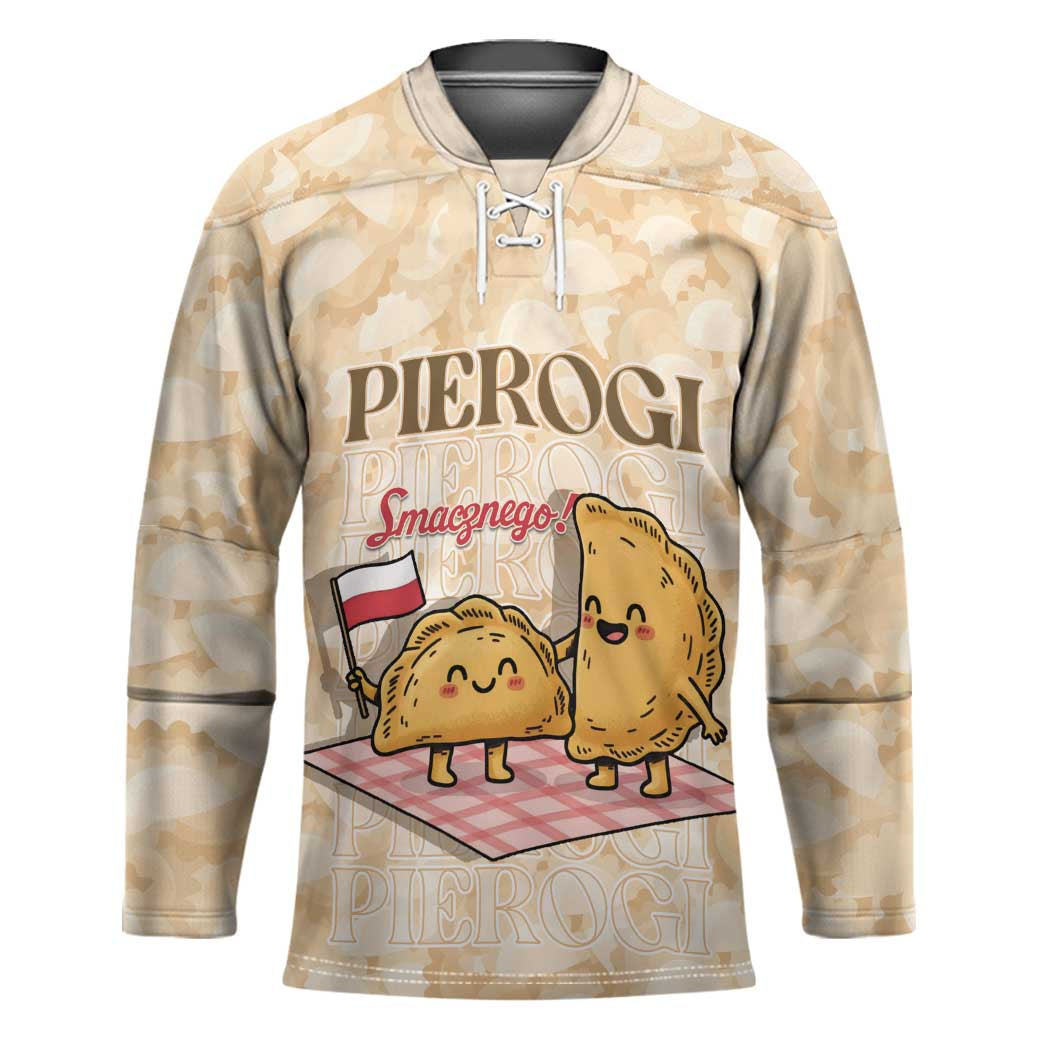 Poland Pierogi Hockey Jersey Cute Polish Dumplings Smacznego