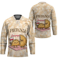 Poland Pierogi Hockey Jersey Cute Polish Dumplings Smacznego