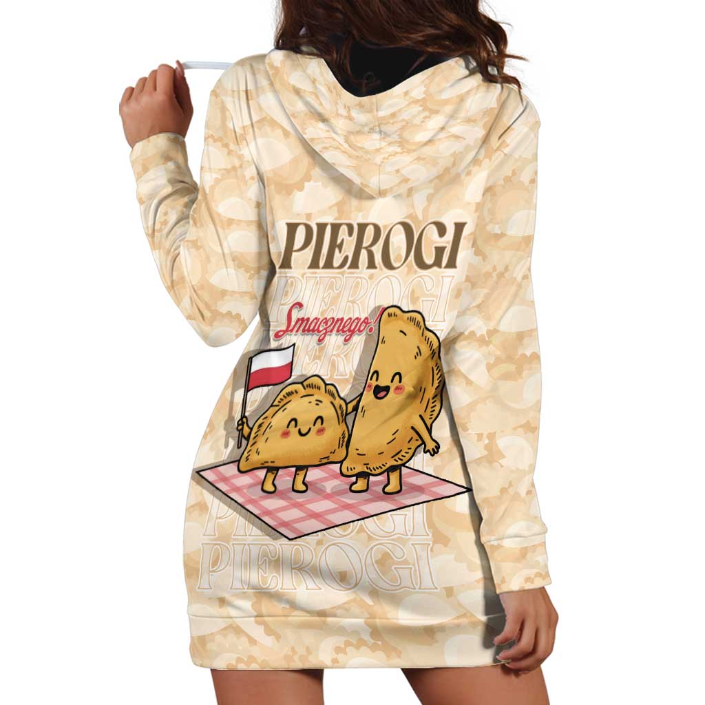 Poland Pierogi Hoodie Dress Cute Polish Dumplings Smacznego