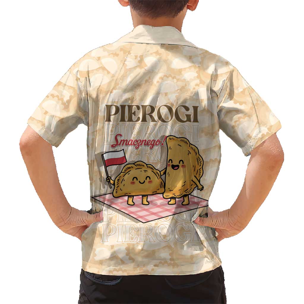 Poland Pierogi Kid Hawaiian Shirt Cute Polish Dumplings Smacznego