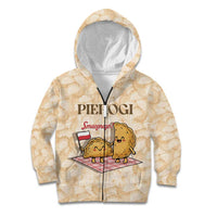 Poland Pierogi Kid Hoodie Cute Polish Dumplings Smacznego