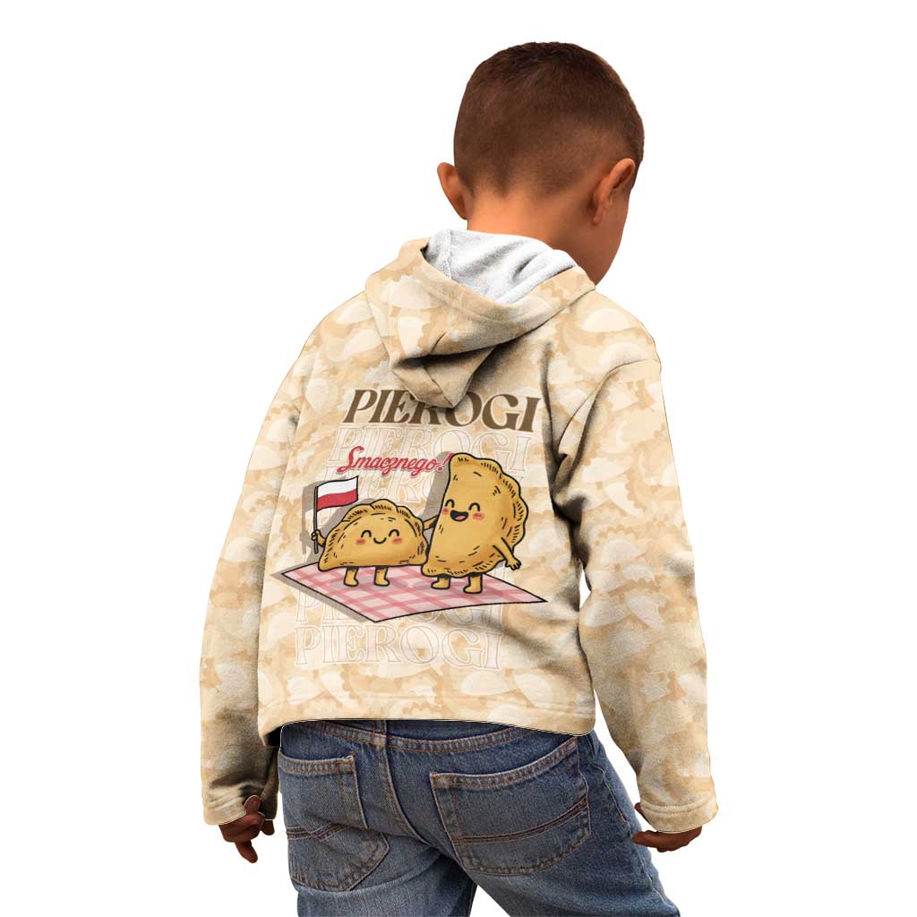 Poland Pierogi Kid Hoodie Cute Polish Dumplings Smacznego