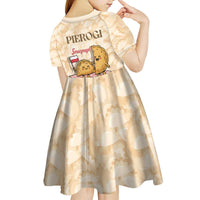 Poland Pierogi Kid Short Sleeve Dress Cute Polish Dumplings Smacznego