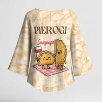Poland Pierogi Kimono Sleeve Blouse Cute Polish Dumplings Smacznego