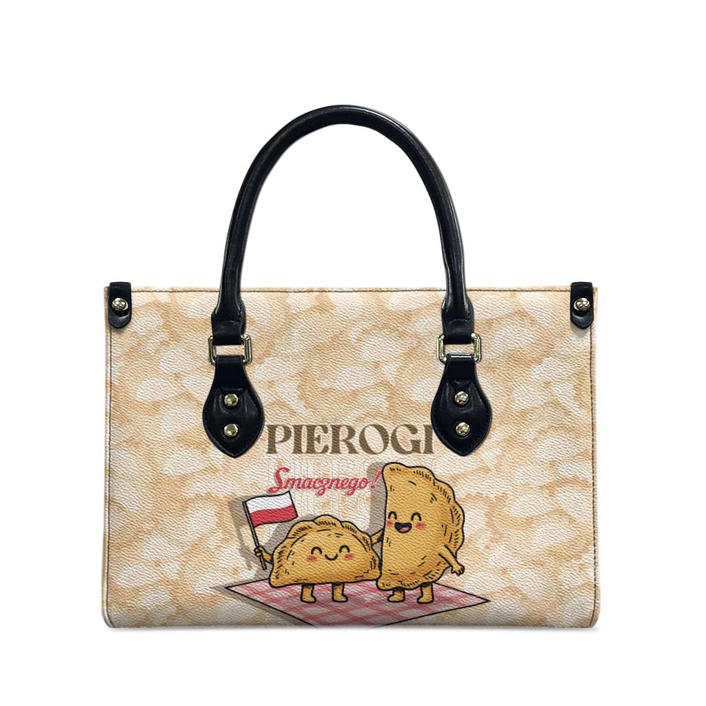 Poland Pierogi Leather Bag Cute Polish Dumplings Smacznego