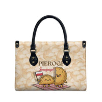 Poland Pierogi Leather Bag Cute Polish Dumplings Smacznego