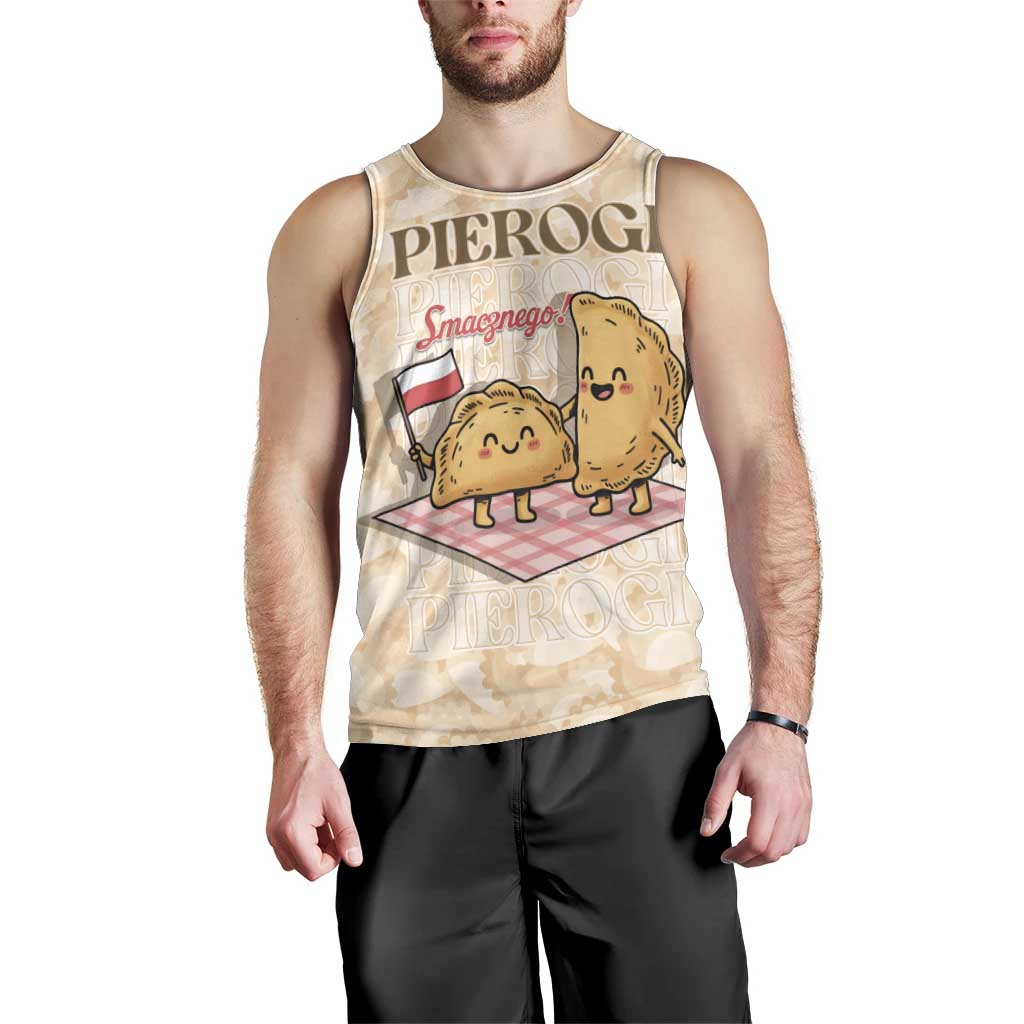 Poland Pierogi Men Tank Top Cute Polish Dumplings Smacznego