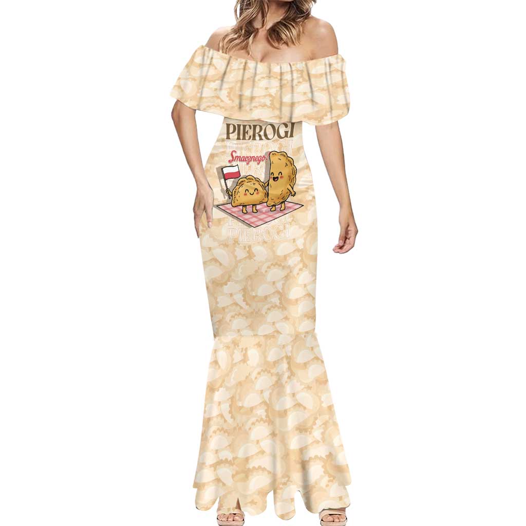 Poland Pierogi Mermaid Dress Cute Polish Dumplings Smacznego