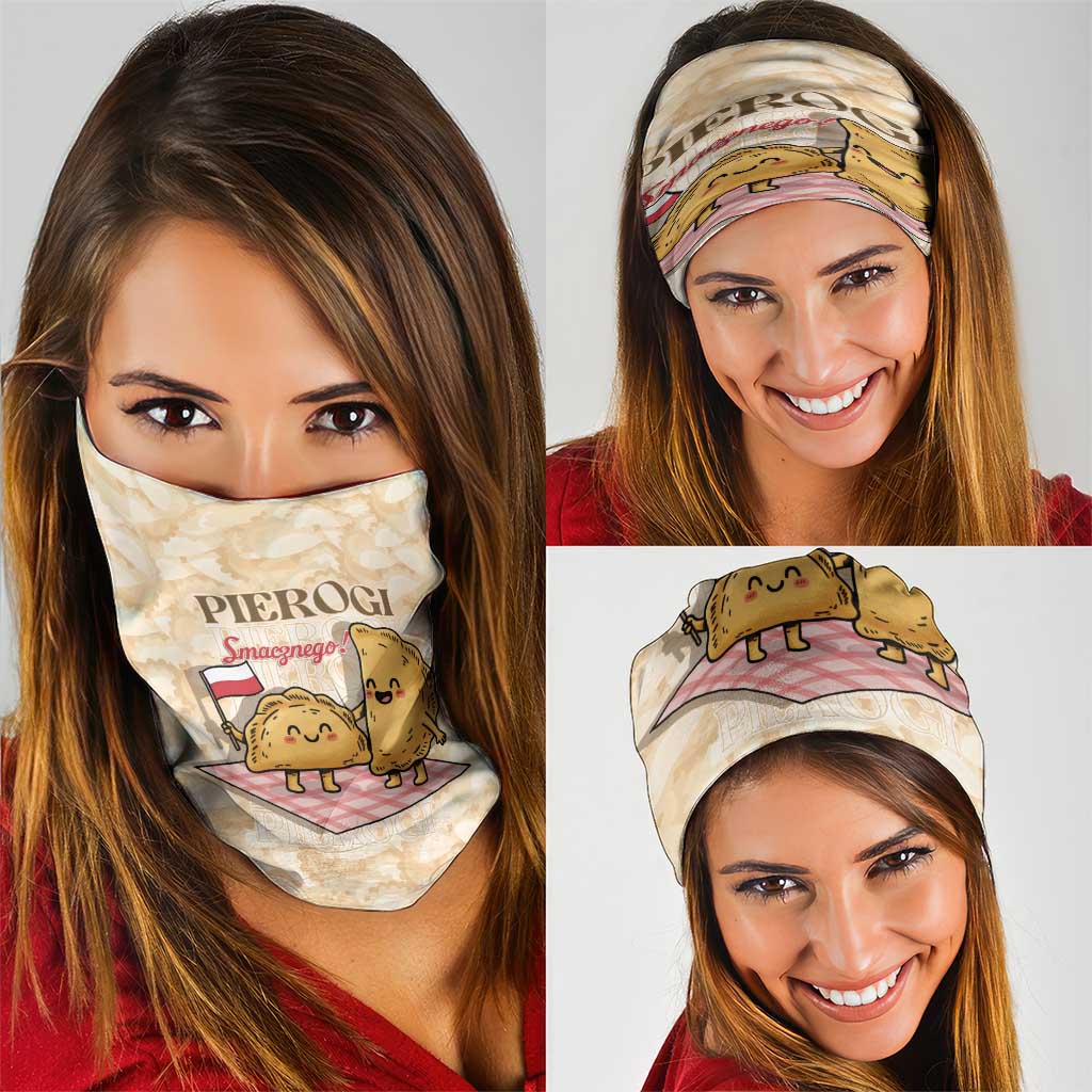 Poland Pierogi Neck Gaiter Cute Polish Dumplings Smacznego