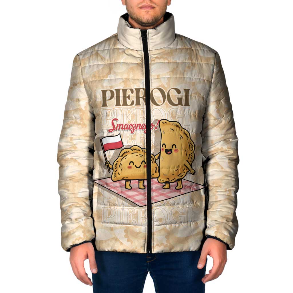 Poland Pierogi Padded Jacket Cute Polish Dumplings Smacznego