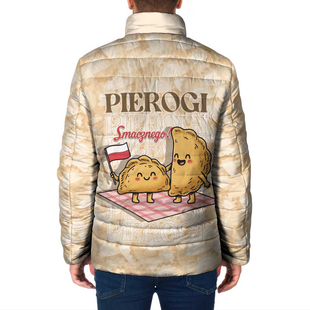 Poland Pierogi Padded Jacket Cute Polish Dumplings Smacznego
