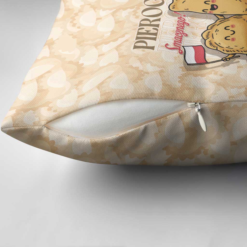 Poland Pierogi Pillow Cover Cute Polish Dumplings Smacznego