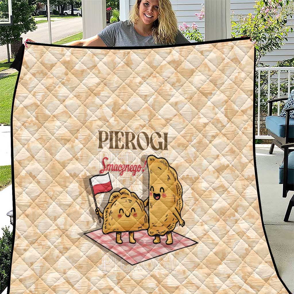 Poland Pierogi Quilt Cute Polish Dumplings Smacznego