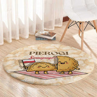 Poland Pierogi Round Carpet Cute Polish Dumplings Smacznego