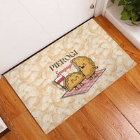 Poland Pierogi Rubber Doormat Cute Polish Dumplings Smacznego