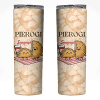Poland Pierogi Skinny Tumbler Cute Polish Dumplings Smacznego