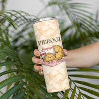 Poland Pierogi Skinny Tumbler Cute Polish Dumplings Smacznego