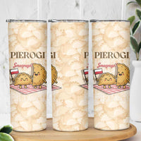 Poland Pierogi Skinny Tumbler Cute Polish Dumplings Smacznego