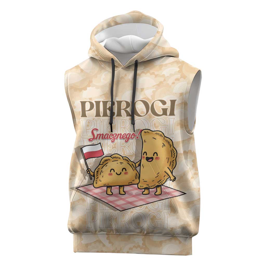 Poland Pierogi Sleeveless Hoodie Cute Polish Dumplings Smacznego