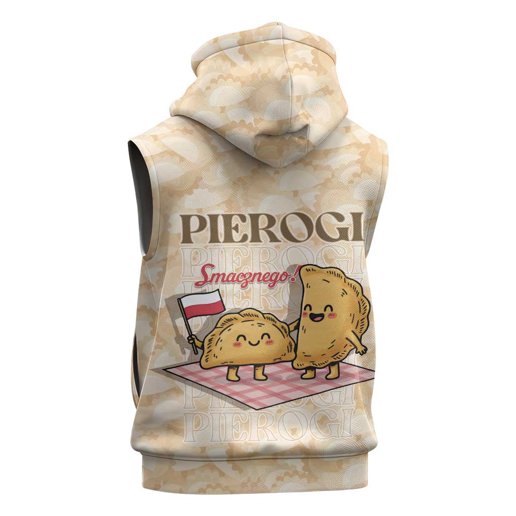 Poland Pierogi Sleeveless Hoodie Cute Polish Dumplings Smacznego