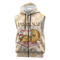 Poland Pierogi Sleeveless Zip Hoodie Cute Polish Dumplings Smacznego