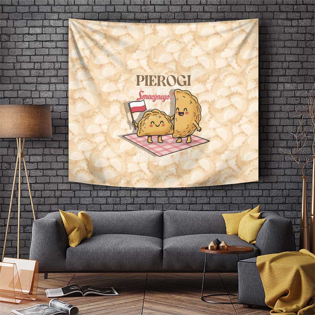 Poland Pierogi Tapestry Cute Polish Dumplings Smacznego
