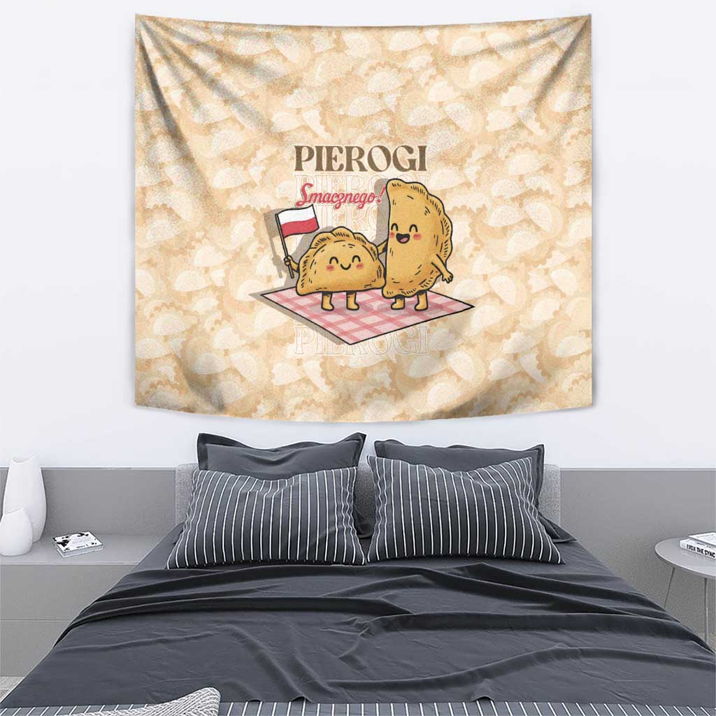 Poland Pierogi Tapestry Cute Polish Dumplings Smacznego