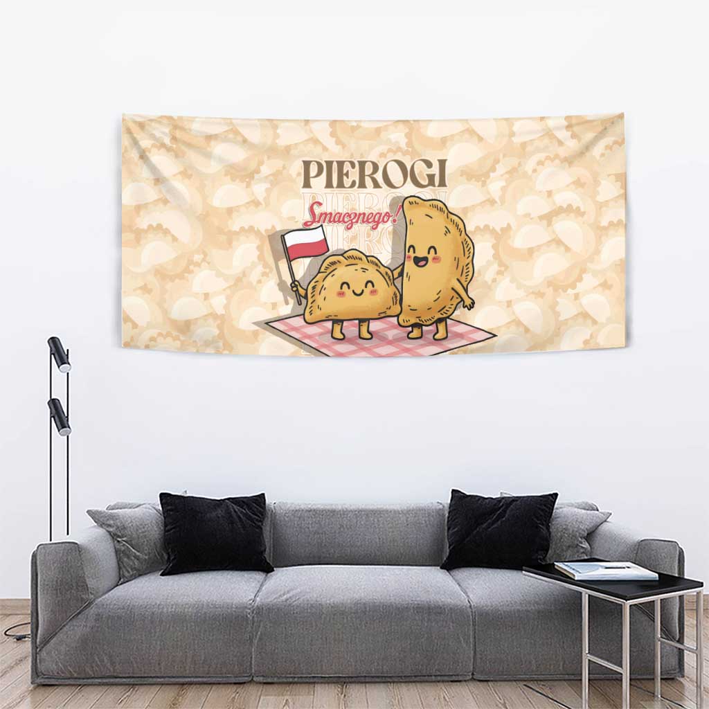 Poland Pierogi Tapestry Cute Polish Dumplings Smacznego