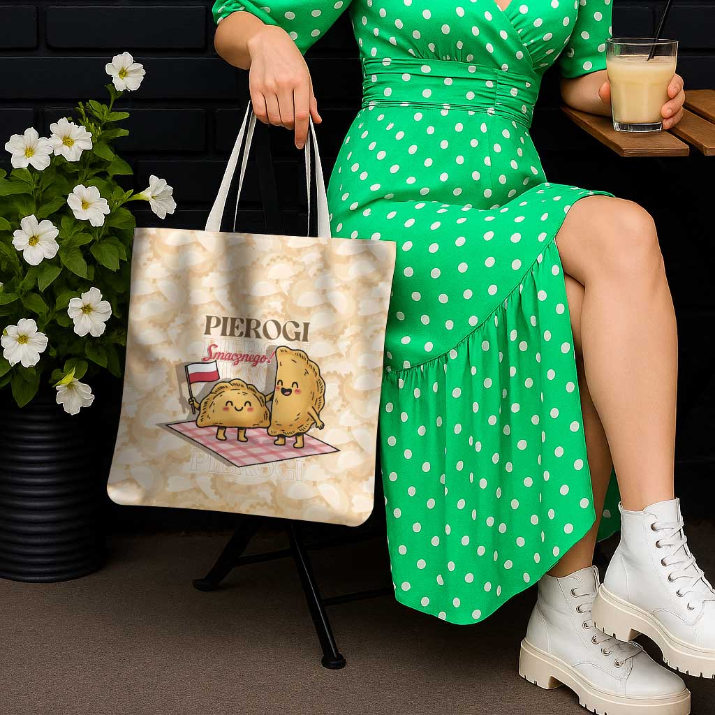 Poland Pierogi Tote Bag Cute Polish Dumplings Smacznego