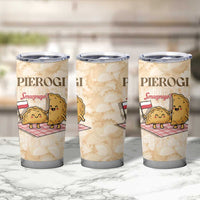 Poland Pierogi Tumbler Cup Cute Polish Dumplings Smacznego